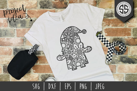 Gnome Mandala Zentangle Mini Bundle 1 Set of 6 - SVG SVG SavoringSurprises 