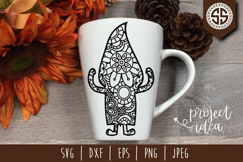 Gnome Mandala Zentangle Mini Bundle 4 Set of 6 - SVG SVG SavoringSurprises 