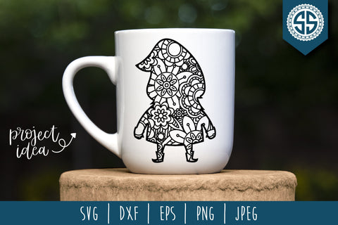 Gnome Mandala Zentangle Mini Bundle 5 Set of 6 - SVG SVG SavoringSurprises 