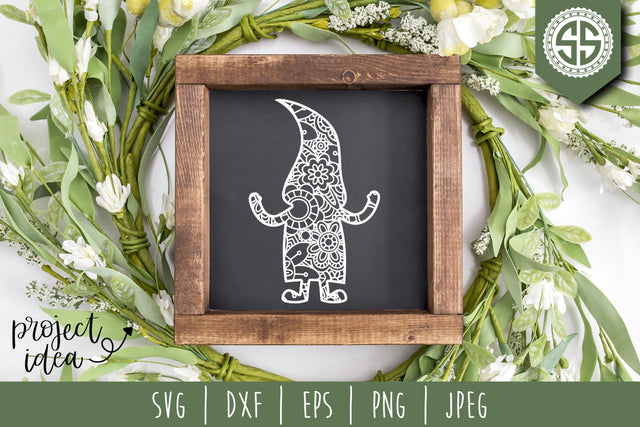 Gnome Mandala Zentangle SVG SavoringSurprises 