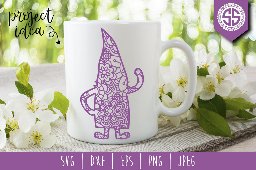 Gnome Mandala Zentangle - So Fontsy Gnome Mandala Zentangle - So Fontsy
