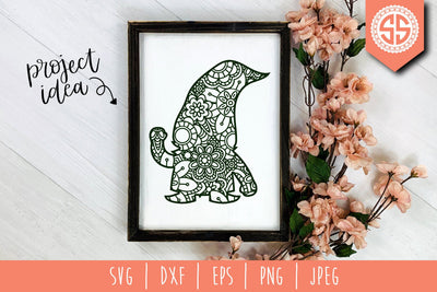 Gnome Mandala Zentangle SVG SavoringSurprises 