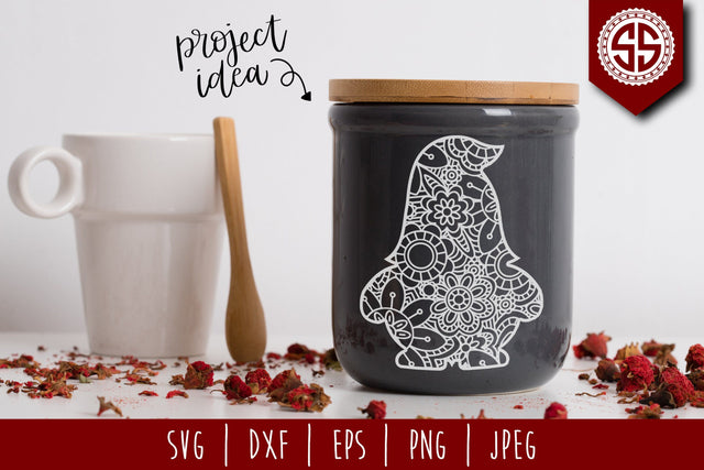 Gnome Mandala Zentangle SVG SavoringSurprises 