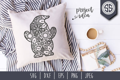 Gnome Mandala Zentangle SVG SavoringSurprises 