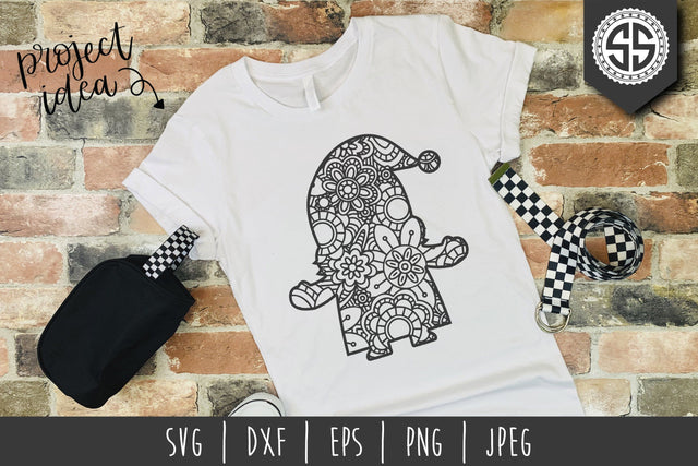 Gnome Mandala Zentangle SVG SavoringSurprises 