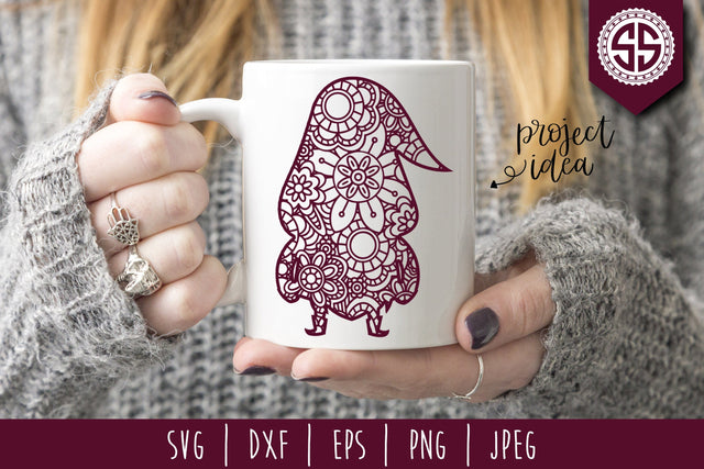 Gnome Mandala Zentangle SVG SavoringSurprises 