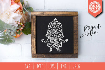 Gnome Mandala Zentangle SVG SavoringSurprises 