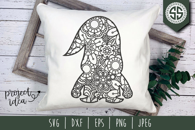 Gnome Mandala Zentangle SVG SavoringSurprises 