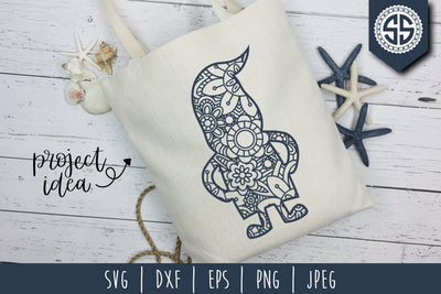 Gnome Mandala Zentangle SVG SavoringSurprises 