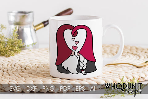 Gnome Matter What | Valentine Gnomes SVG | Love is Love cut files SVG Whodunit Designs 