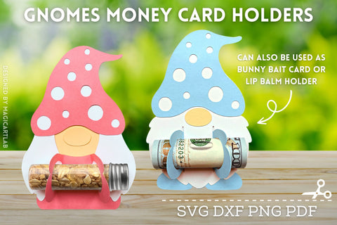 Gnome Money Card | Easter Bunny Bait Card | Money Holder SVG SVG MagicArtLab 