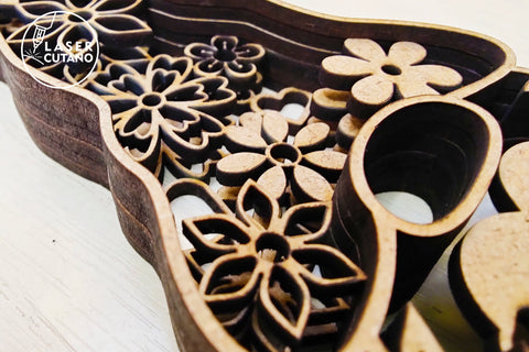 GNOME Multilayer Cutting Pattern, Mandala, SVG, 3D Designs SVG LaserCutano 