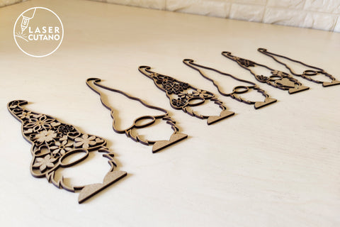 GNOME Multilayer Cutting Pattern, Mandala, SVG, 3D Designs SVG LaserCutano 