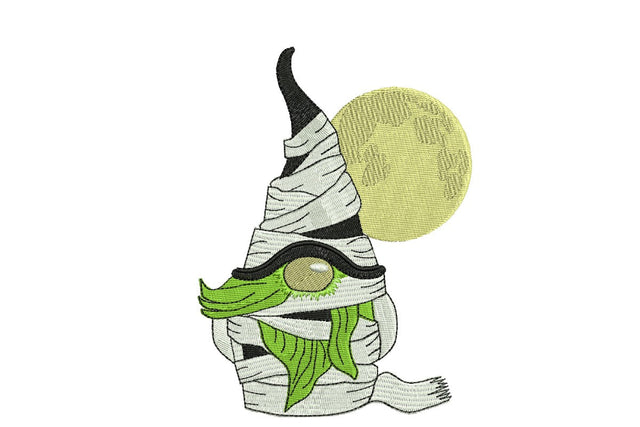 Gnome Mummy Embroidery Design, Halloween embroidery design Embroidery/Applique DESIGNS NextEmbroidery 