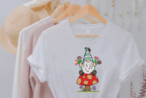 Gnome on Mashroom Embroidery Design Embroidery/Applique DESIGNS Angie 