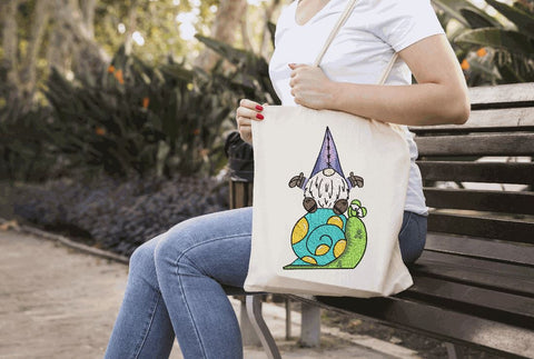 Gnome on Snail Embroidery Design Embroidery/Applique DESIGNS Angie 