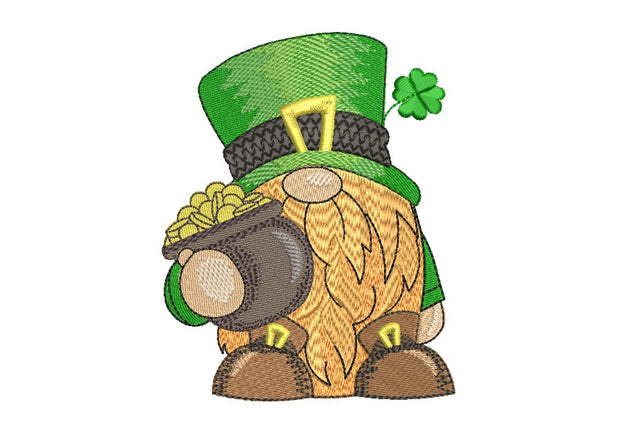 Gnome Patrick's Day embroidery designs, holiday embroidery designs, 3 sizes, Instant download Embroidery/Applique DESIGNS ArtEMByNatalia 