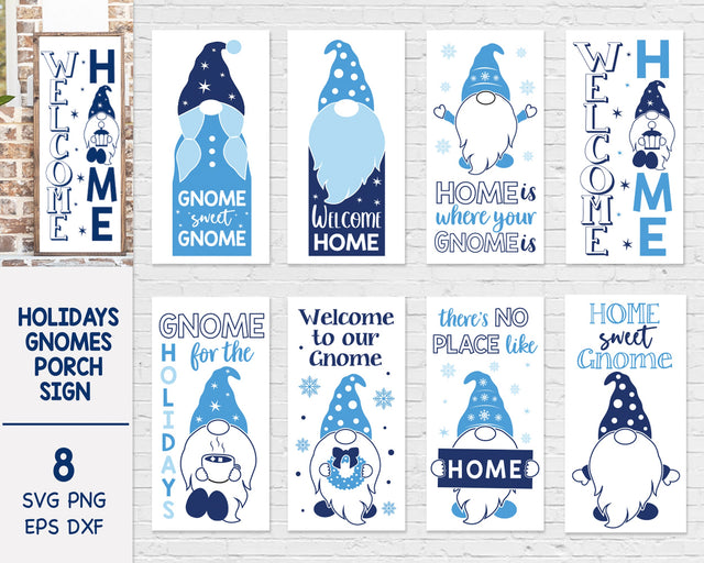 Gnome Porch Sign SVG Bundle, Holidays Gnomes Bundle, Gnome Sublimation, Holidays Gnomes Svg Bundle SVG SvgMonkeys 