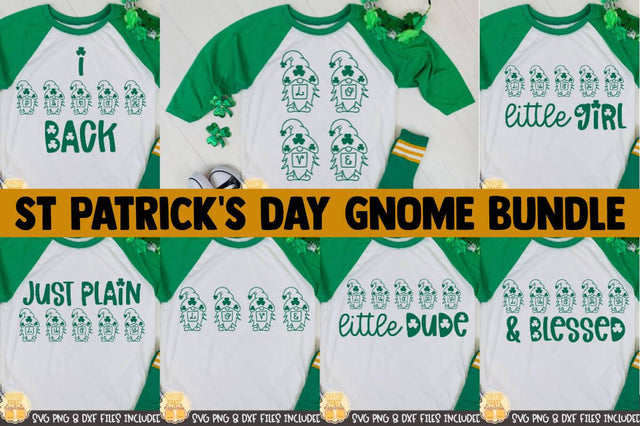 Gnome St Patrick's Day SVG Bundle | St Patrick SVG SVG Cheese Toast Digitals 