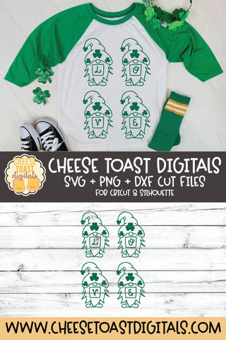 Gnome St Patrick's Day SVG | Love SVG Cheese Toast Digitals 