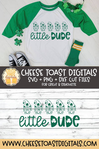 Gnome St Patrick's Day SVG | Lucky Little Dude SVG Cheese Toast Digitals 