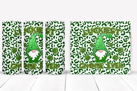 Gnome St Patricks Day Tumbler Sublimation I Skinny Tumbler Sublimation Happy Printables Club 
