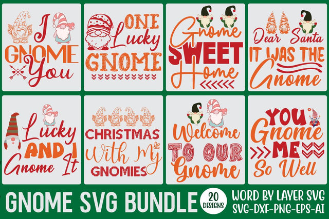 Gnome SVG Bundle, Gnome 20 SVG design SVG Rafiqul20606 