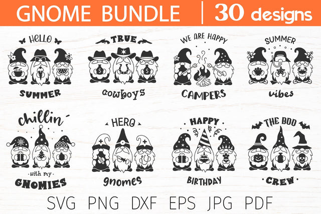 Gnome svg bundle, gnomes bundle silhouette, holiday gnomes quotes SVG Digital Rainbow Shop 