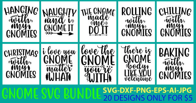 Gnome Svg Bundle SVG Syaman 
