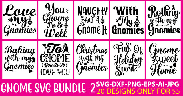 Gnome Svg Bundle Vol. 2 SVG Syaman 