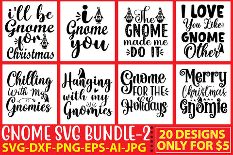 Gnome Svg Bundle Vol. 2 SVG Syaman 