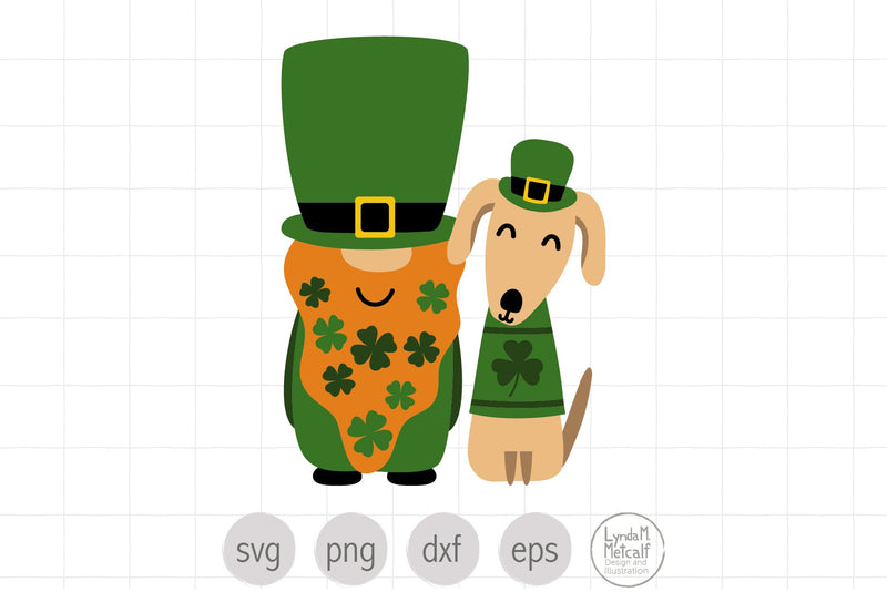 Gnome svg for St Paddy's Day, Dog svg for St Patricks Day SVG Lynda M Metcalf 