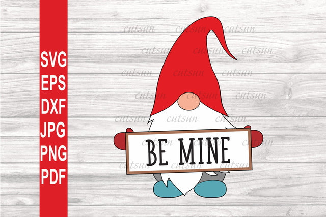 Gnome SVG | Gnome Be Mine SVG SVG CutsunSVG 
