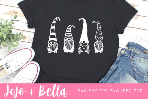 Gnome SVG, Valentines Gnome Svg, Valentines Svg, Gnome Svg, Four Gnomes svg, Valentines Day SVG Gnome, Gnome, Svg files for Cricut SVG Jojo&Bella 