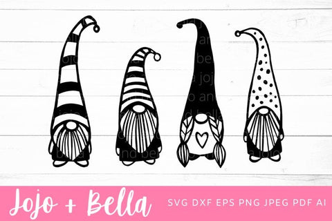 Gnome SVG, Valentines Gnome Svg, Valentines Svg, Gnome Svg, Four Gnomes svg, Valentines Day SVG Gnome, Gnome, Svg files for Cricut SVG Jojo&Bella 