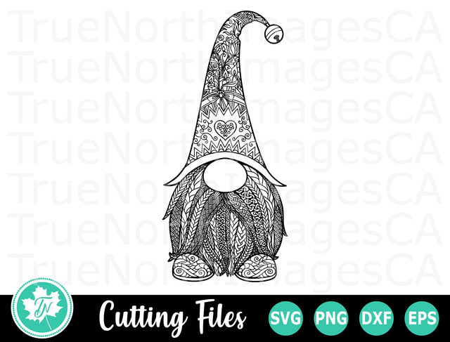 Gnome SVG | Zentangle SVG | Mandala SVG SVG TrueNorthImagesCA 