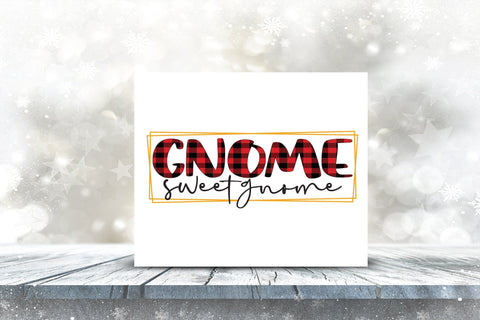 Gnome Sweet Gnome - Christmas Gnome Sublimation Sublimation CraftLabSVG 
