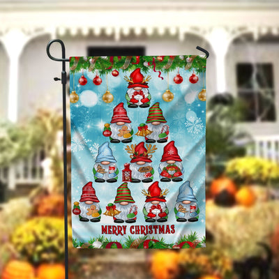 Gnome Tree Merry Christmas Garden Flag 12x18 Garden Flag Sublimation Design Download PNG File Instant Download Sublimation CaldwellArt 