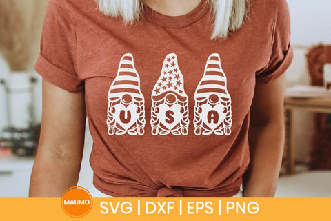 Gnome USA clipart, 4th of July SVG Maumo Designs 