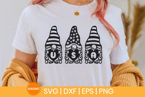 Gnome USA clipart, 4th of July SVG Maumo Designs 