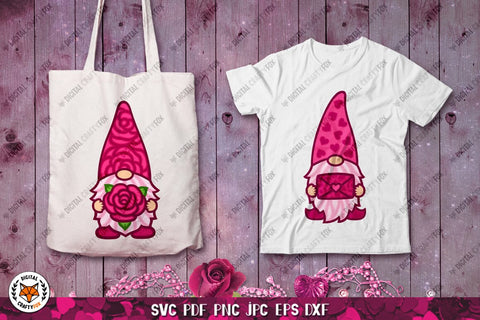 Gnome Valentine SVG,3D Valentines Day SVG,3D Gnome Paper Cut SVG Digital Craftyfox 