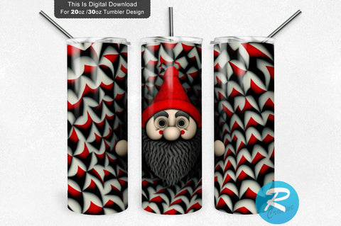 Gnome Valentines Day Love Straight 20 oz / 30 oz Tumbler PNG Sublimation Regulrcrative 