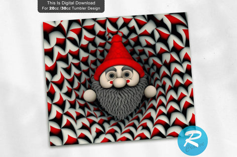 Gnome Valentines Day Love Straight 20 oz / 30 oz Tumbler PNG Sublimation Regulrcrative 