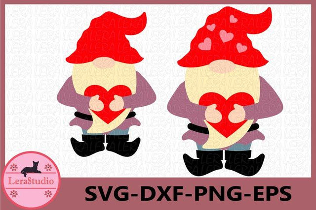 Gnome Valentines Day Svg SVG Lerastudio 