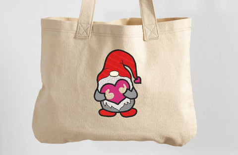 Gnome with a Heart Machine Embroidery Design, Valentine Gnome Embroidery/Applique DESIGNS Canada Embroidery 