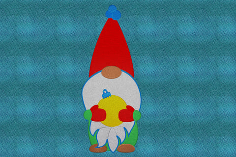 Gnome with Christmas Ball Embroidery/Applique DESIGNS embroidery-workshop 