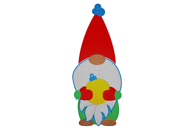 Gnome with Christmas Ball Embroidery/Applique DESIGNS embroidery-workshop 