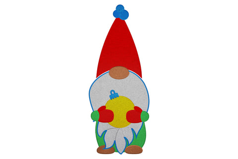 Gnome with Christmas Ball Embroidery/Applique DESIGNS embroidery-workshop 