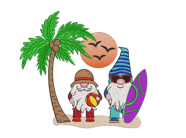 Gnomes at the Beach Embroidery Design Embroidery/Applique DESIGNS Canada Embroidery 