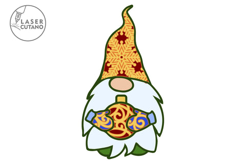 GNOMES CHRISTMAS BUNDLE Multilayer Laser Cut Files, Mandala, 3D Designs, Mini Design Bundles SVG LaserCutano 